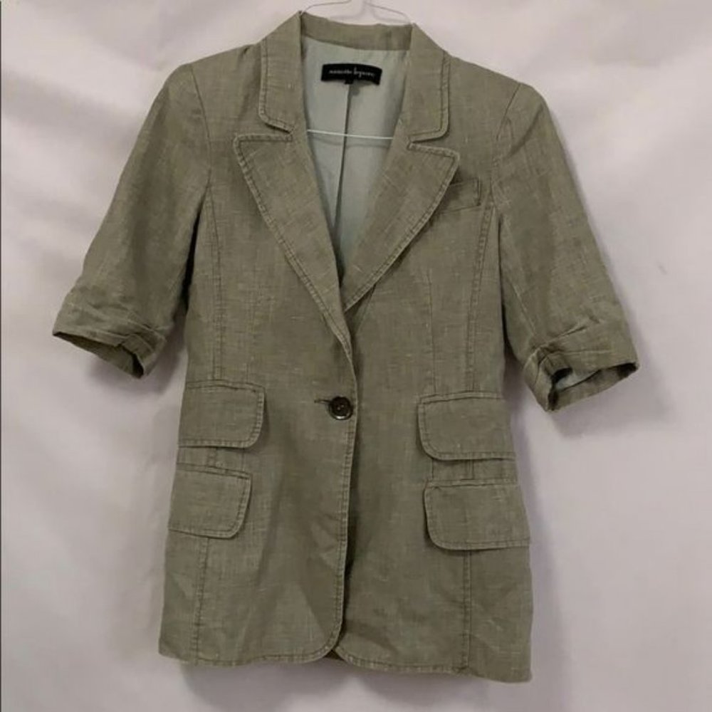 NANETTE LEPORE LINEN BLEND BLAZER SIZE 4